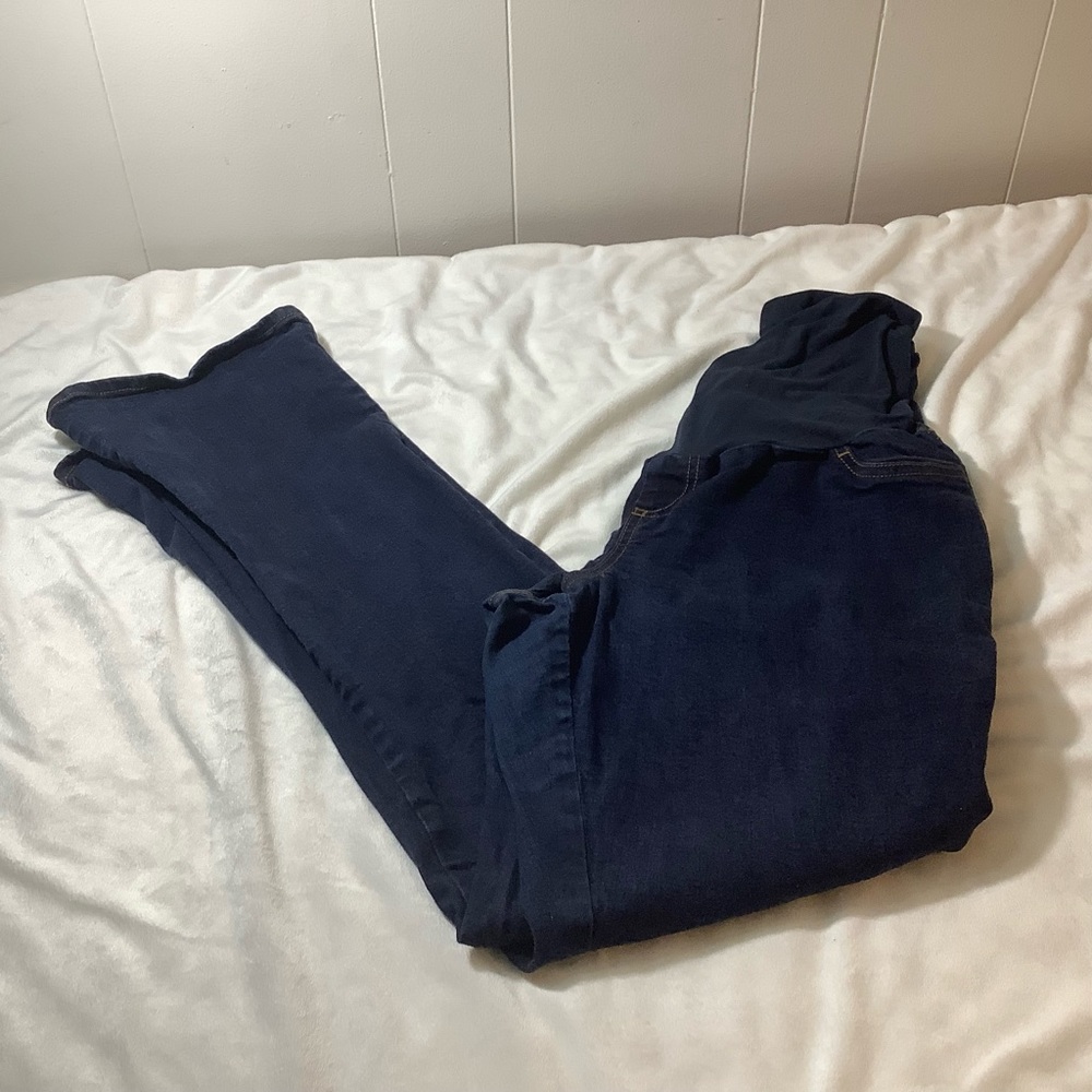 Maternity blue jeans indigo blue size X-LARGE